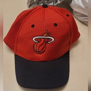 Red Miami Heat Velcro Strapback